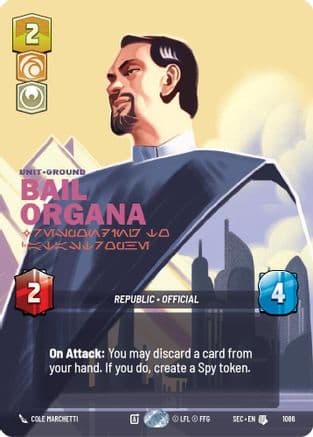 Bail Organa - Responding to Catastrophe (Prestige Foil) | Foil (1086)  [Secrets of Power]