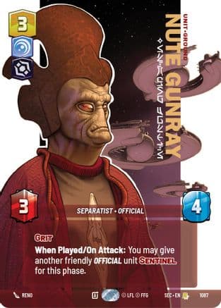 Nute Gunray - Escaping Justice (Prestige Foil) | Foil (1087)  [Secrets of Power]