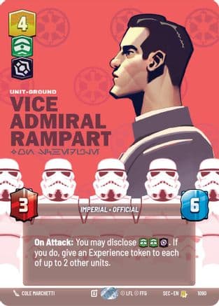 Vice Admiral Rampart - On Schedule (Prestige Foil) | Foil (1090)  [Secrets of Power]