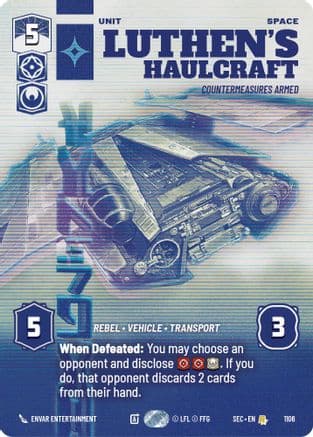 Luthen's Haulcraft - Countermeasures Armed (Prestige Foil) | Foil (1106)  [Secrets of Power]