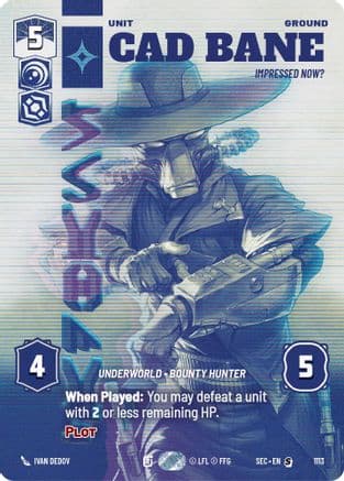 Cad Bane - Impressed Now? (Prestige Foil) | Foil (1113)  [Secrets of Power]