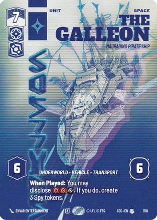 The Galleon - Marauding Pirate Ship (Prestige Foil) | Foil (1116)  [Secrets of Power]