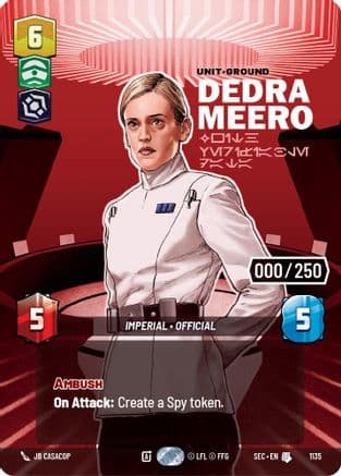 Dedra Meero - With Verifiable Data (Serialized) | Foil (1135)  [Secrets of Power]