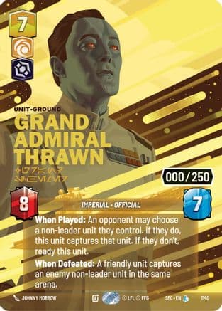 Grand Admiral Thrawn - Grand Schemer (Serialized) | Foil (1140)  [Secrets of Power]