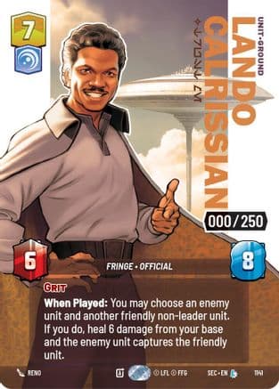 Lando Calrissian - Trust Me (Serialized) | Foil (1141)  [Secrets of Power]