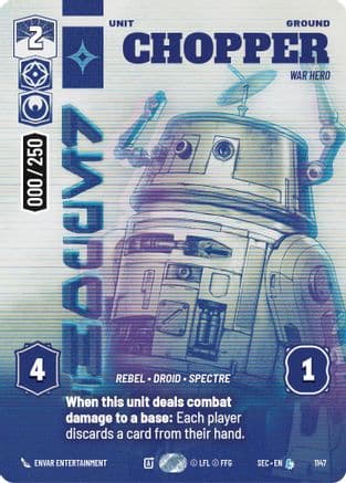 Chopper - War Hero (Serialized) | Foil (1147)  [Secrets of Power]