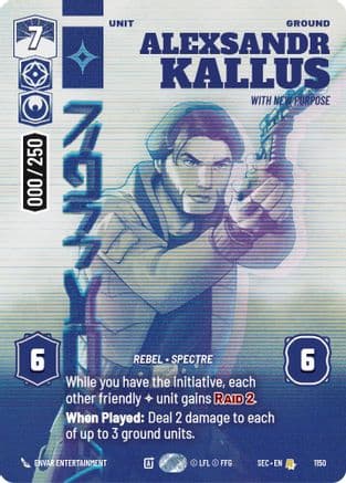 Alexsandr Kallus - With New Purpose (Serialized) | Foil (1150)  [Secrets of Power]