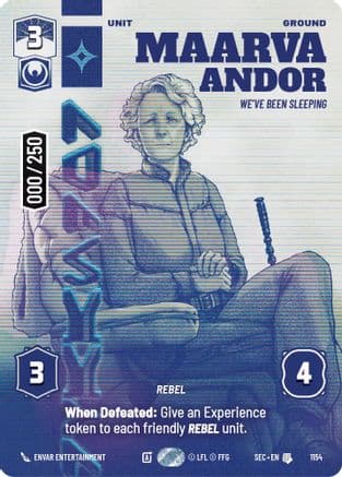 Maarva Andor - We've Been Sleeping (Serialized) | Foil (1154)  [Secrets of Power]