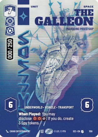 The Galleon - Marauding Pirate Ship (Serialized) | Foil (1159)  [Secrets of Power]