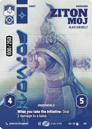 Ziton Moj - Black Sun Bully (Serialized) | Foil (1162)  [Secrets of Power]