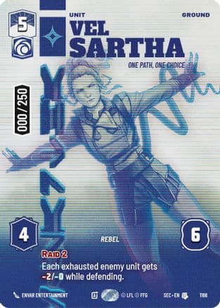 Vel Sartha - One Path, One Choice (Serialized) | Foil (1166)  [Secrets of Power]