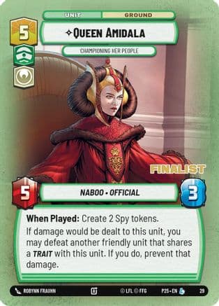 Queen Amidala - Championing Her People (Finalist) |  (29)  [Organized Play Promos]
