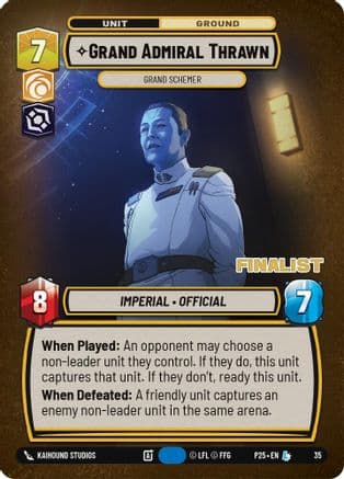 Grand Admiral Thrawn - Grand Schemer (Finalist) |  (35)  [Organized Play Promos]
