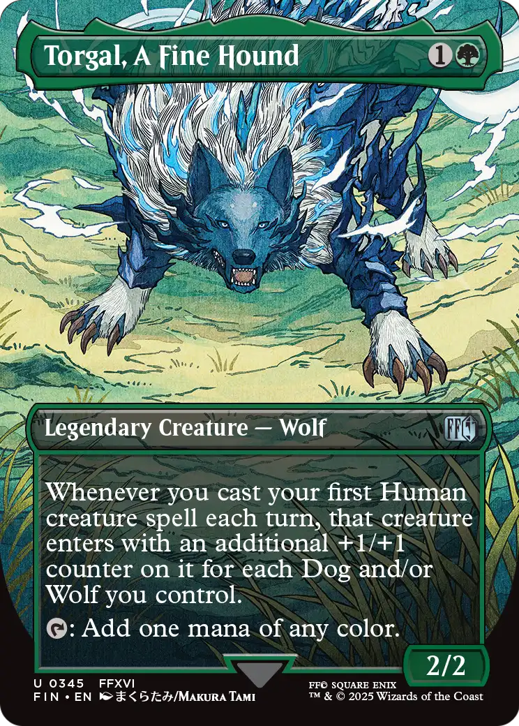 Torgal, A Fine Hound (Borderless) (345) [FINAL FANTASY]