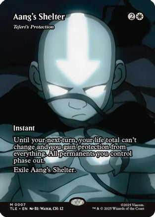 Aang's Shelter - Teferi's Protection (Borderless) |  Foil (007) [Avatar: The Last Airbender: Eternal-Legal]