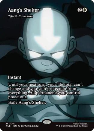 Aang's Shelter - Teferi's Protection (Borderless) |  (007) [Avatar: The Last Airbender: Eternal-Legal]