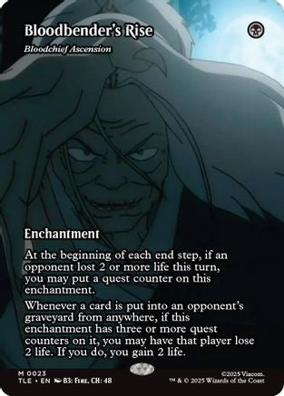 Bloodbender's Rise - Bloodchief Ascension (Borderless) |  (023) [Avatar: The Last Airbender: Eternal-Legal]