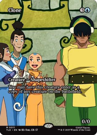 Clone (Borderless) |  Foil (011) [Avatar: The Last Airbender: Eternal-Legal]