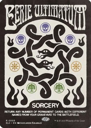 Eerie Ultimatum |  Foil (005) [Secret Lair Countdown Kit]