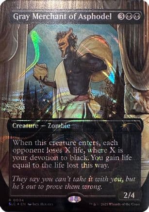 Gray Merchant of Asphodel (Halo Foil) |  Foil (034) [Secret Lair Countdown Kit]