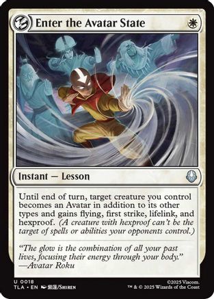 Enter the Avatar State |  Foil (018) [Avatar: The Last Airbender]