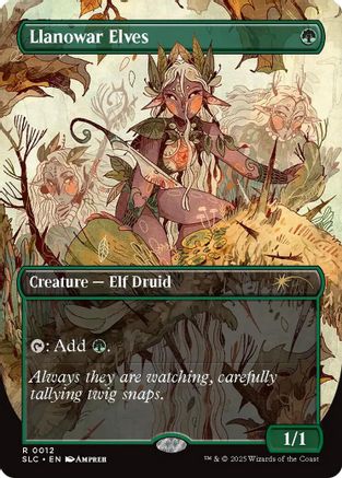 Llanowar Elves |  (012) [Secret Lair Countdown Kit]