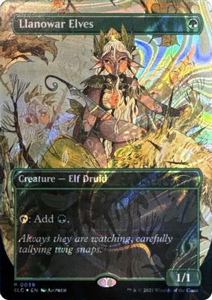 Llanowar Elves (Halo Foil) |  Foil (039) [Secret Lair Countdown Kit]