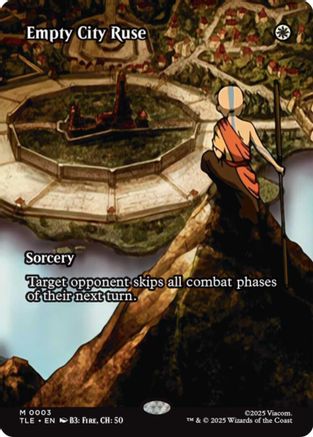 Empty City Ruse (Borderless) |  Foil (003) [Avatar: The Last Airbender: Eternal-Legal]