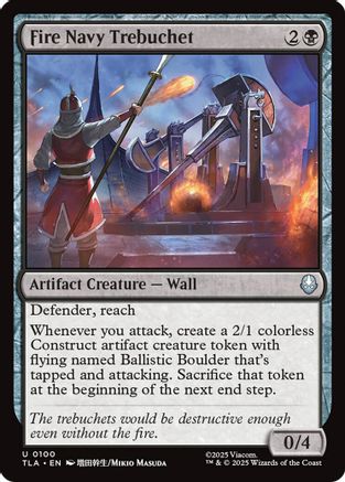 Fire Navy Trebuchet |  Foil (100) [Avatar: The Last Airbender]