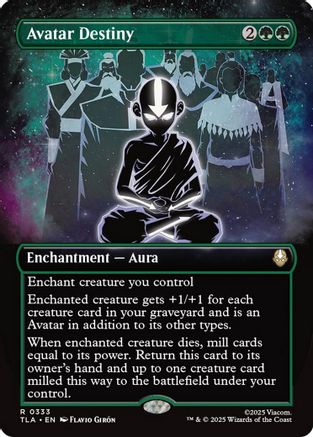 Avatar Destiny (Borderless) |  Foil (333) [Avatar: The Last Airbender]
