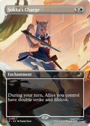 Sokka's Charge (Borderless) |  Foil (065) [Avatar: The Last Airbender: Eternal-Legal]