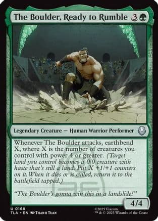 The Boulder, Ready to Rumble |  Foil (168) [Avatar: The Last Airbender]
