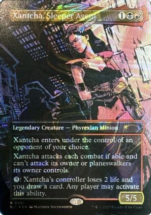 Xantcha, Sleeper Agent (Halo Foil) |  Foil (051) [Secret Lair Countdown Kit]