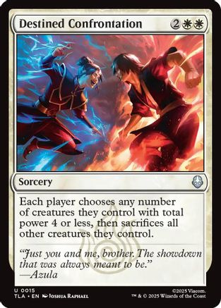 Destined Confrontation |  Foil (015) [Avatar: The Last Airbender]