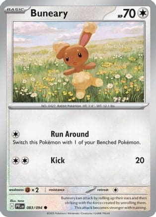 Buneary 083  - Reverse Holofoil ME02 Phantasmal Flames - Common