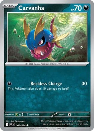 Carvanha 060- ME02 Phantasmal Flames Reverse Holofoil