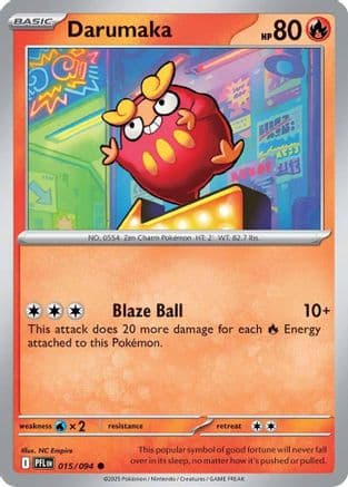 Darumaka 015- ME02 Phantasmal Flames Reverse Holofoil