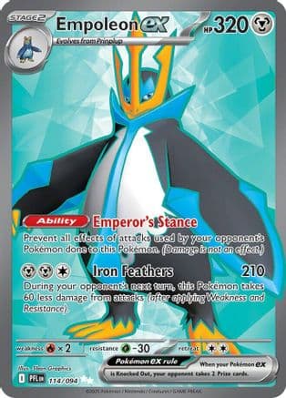 Empoleon ex 114/094  - Holofoil ME02 Phantasmal Flames - Ultra Rare