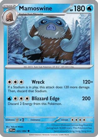 Mamoswine 025- ME02 Phantasmal Flames