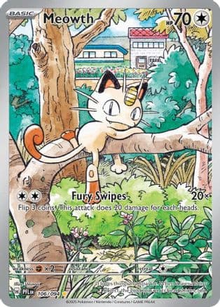 Meowth 106- ME02 Phantasmal Flames Holofoil