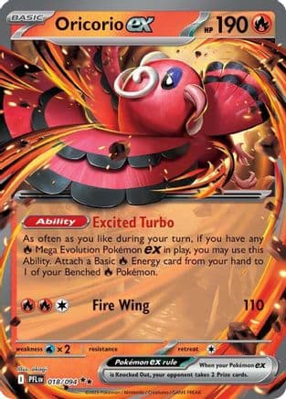 Oricorio ex 018/094 - ME02 Phantasmal Flames Holofoil
