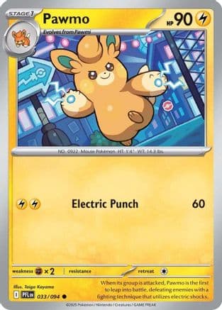 Pawmo 033- ME02 Phantasmal Flames Reverse Holofoil