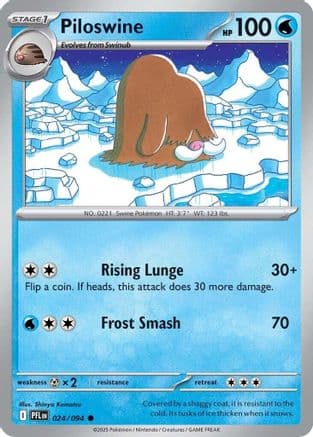 Piloswine 024- ME02 Phantasmal Flames
