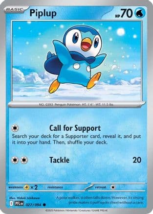 Piplup 027/094 - ME02 Phantasmal Flames