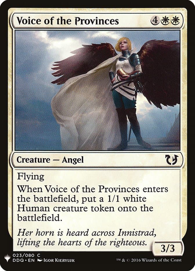 Voice of the Provinces |  (DDQ-23) [The List]