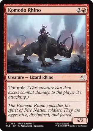 Komodo Rhino (0283) |  (283) [Avatar: The Last Airbender: Eternal-Legal]