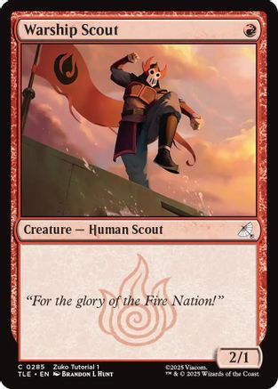 Warship scout (0285) |  (285) [Avatar: The Last Airbender: Eternal-Legal]