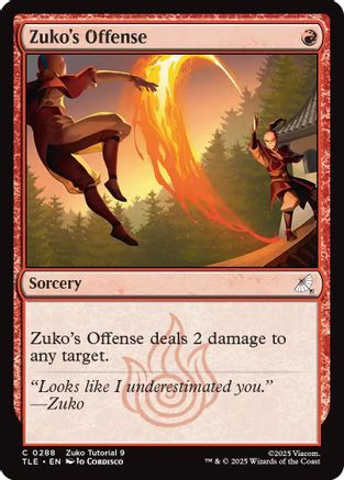 Zuko's Offense (0288) |  (288) [Avatar: The Last Airbender: Eternal-Legal]