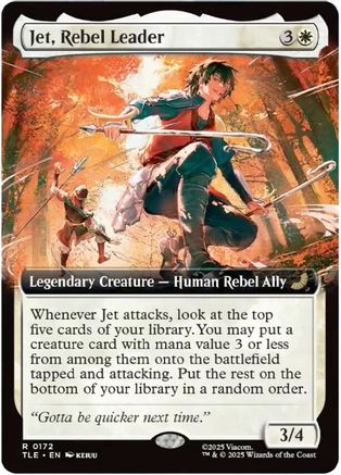Jet, Rebel Leader (Extended Art) |  Foil (172) [Avatar: The Last Airbender: Eternal-Legal]