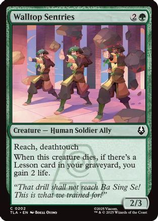 Walltop Sentries |  Foil (202) [Avatar: The Last Airbender]